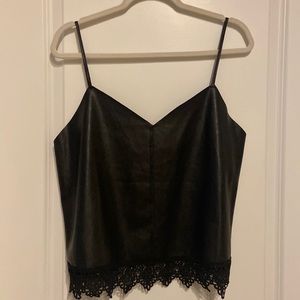 DO+BE Faux leather top